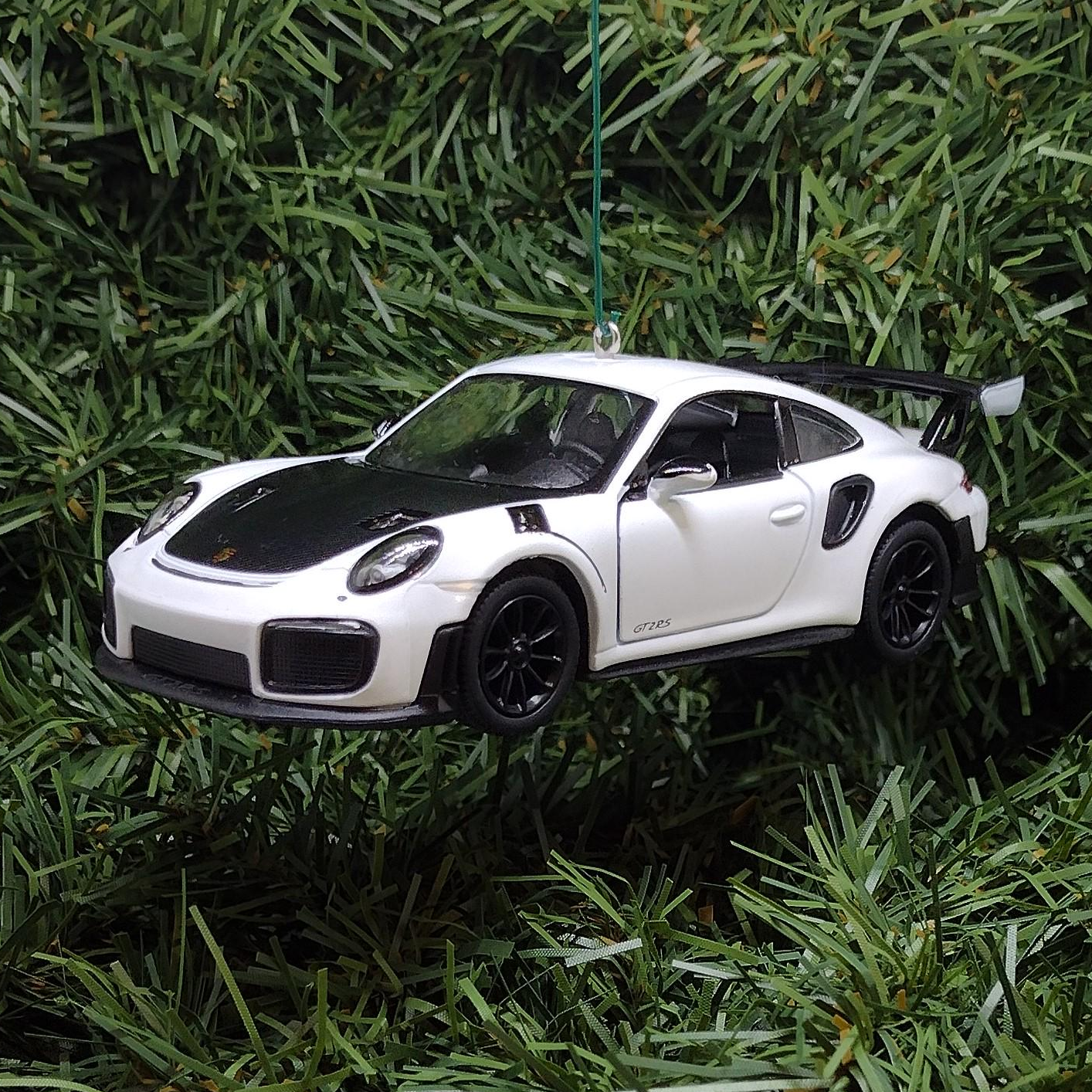 PORSCHE 911 GT2RS Ornament Christmas Tree Decoration Unique Gift Idea gt2 rs White