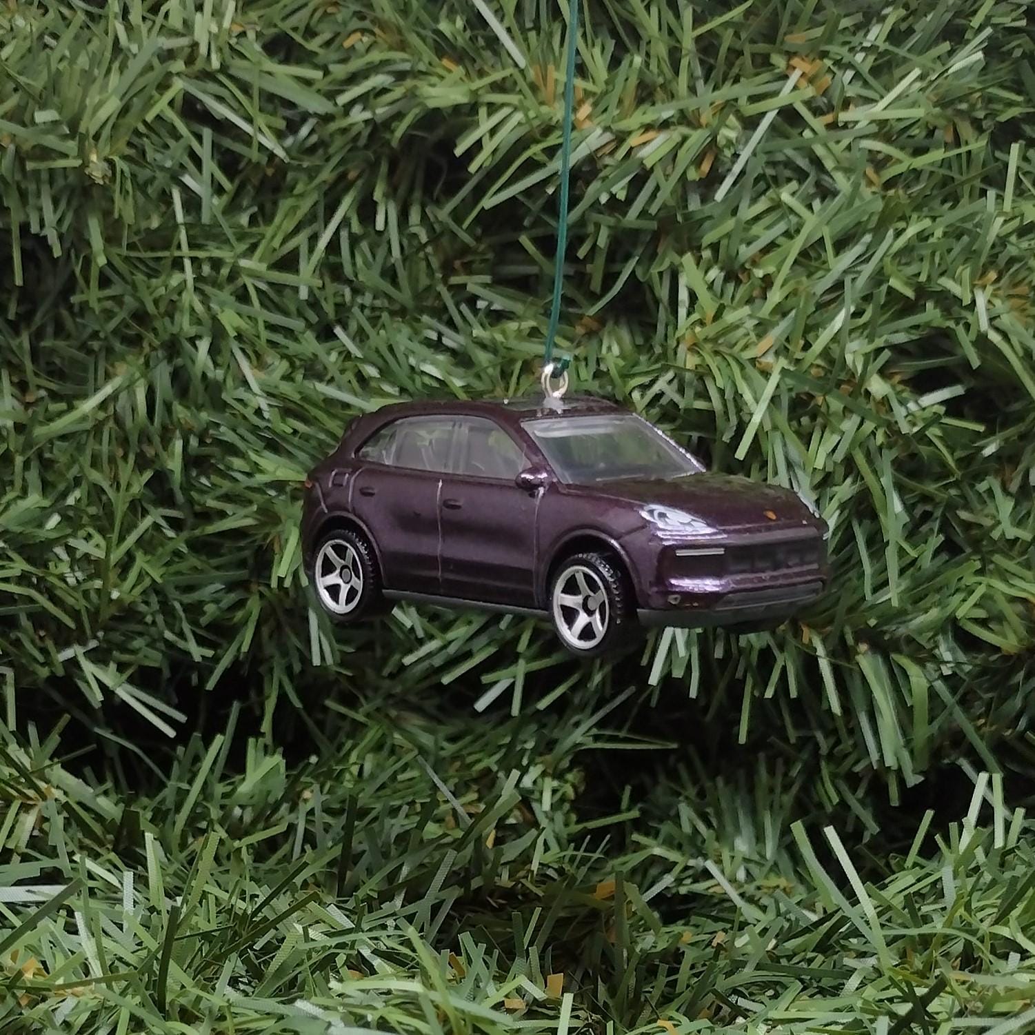 Porsche Cayenne Ornament Christmas Tree Decoration Unique Gift Idea Blue