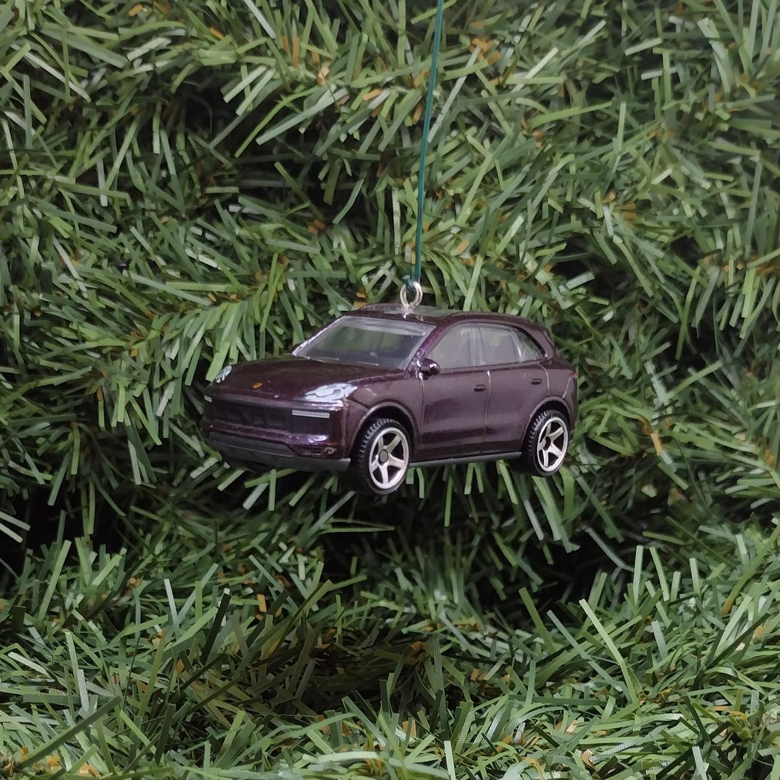 Porsche Cayenne Ornament Christmas Tree Decoration Unique Gift Idea Blue