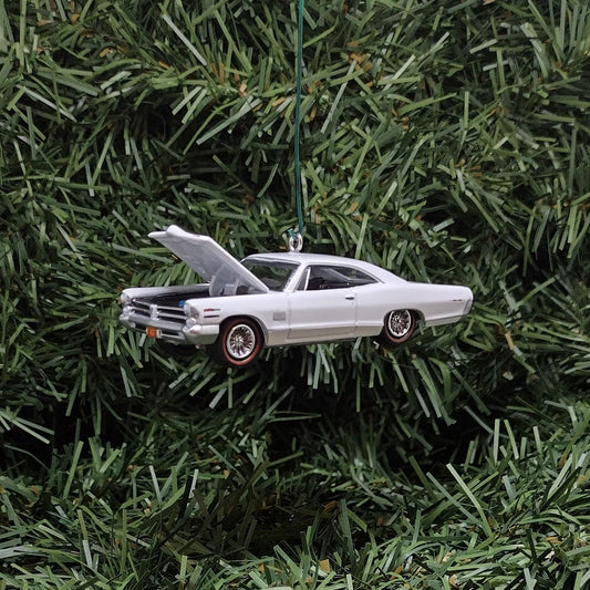 Pontiac Catalina Ornament 1965 2+2 Royal Bobcat Christmas Tree Decoration Xmas Gift Cameo Ivory White