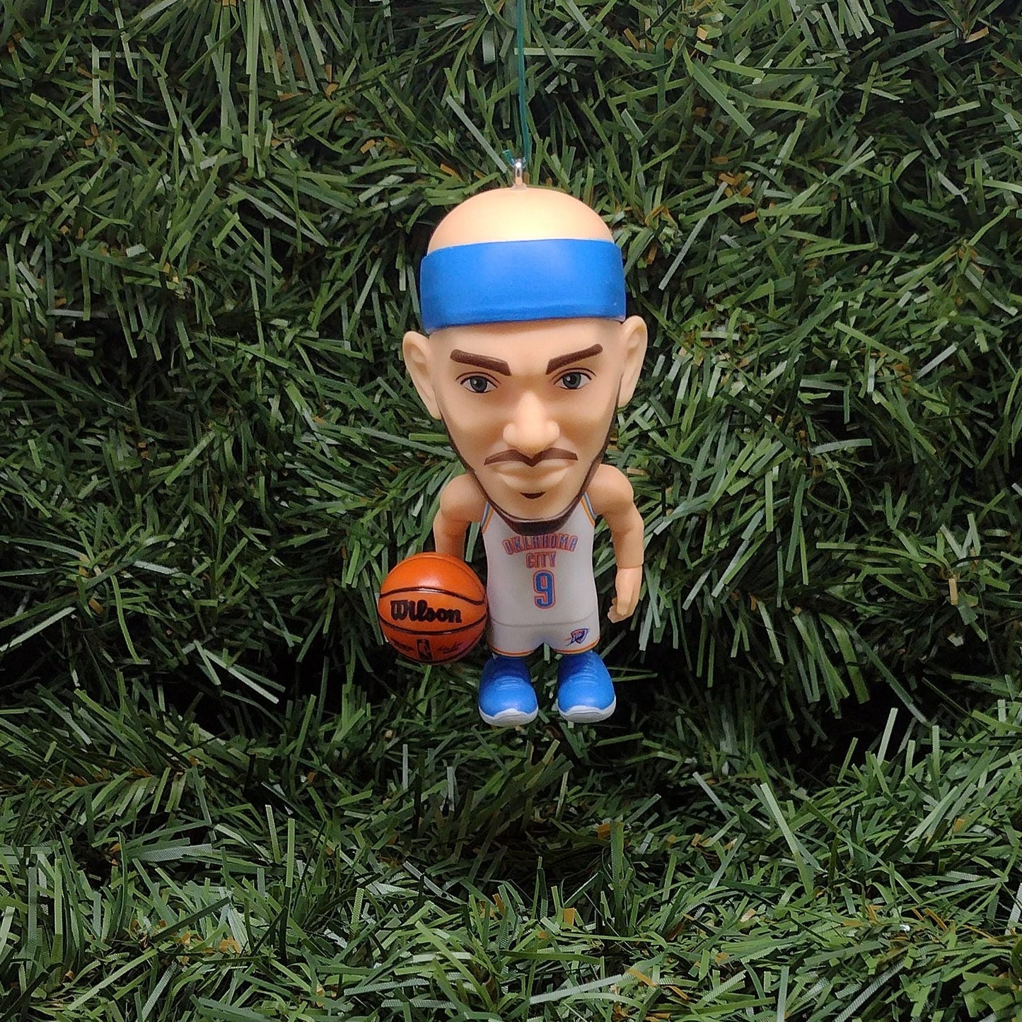 Oklahoma City THUNDER Ornament Alex Caruso Christmas Tree Decoration NBA basketball figure 3 inch