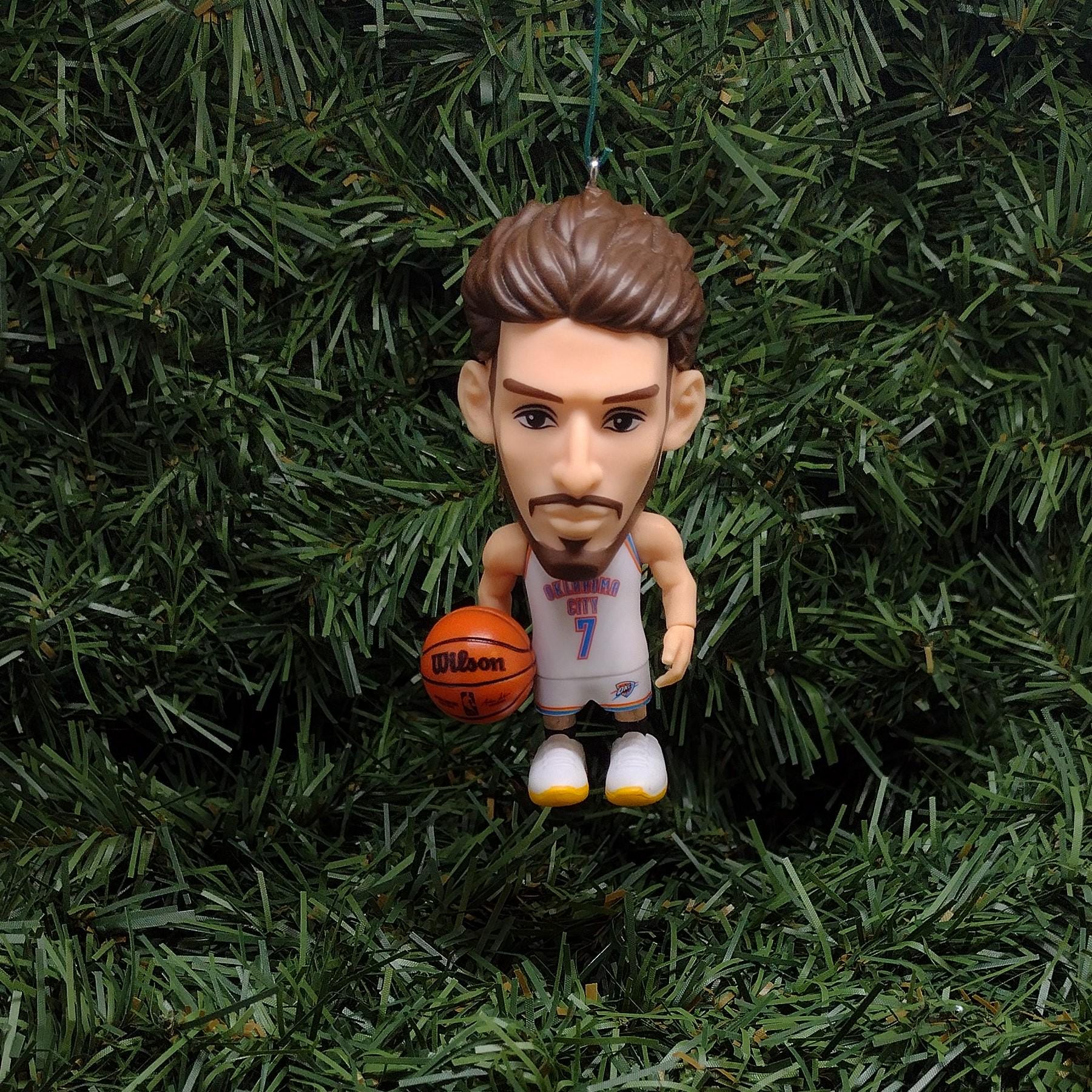 Oklahoma City THUNDER Ornament Chet Holmgren Christmas Tree Decoration NBA basketball figure 3 inch
