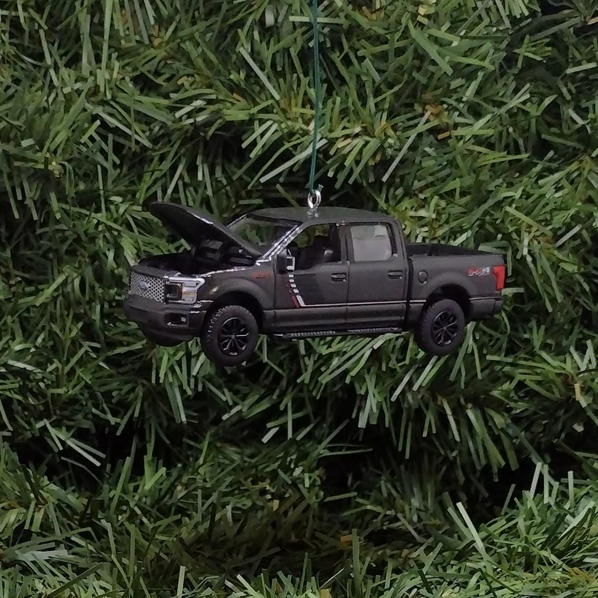 Ford F-150 Ornament 2015-2020 Christmas Gift Idea F150 Truck FX4 Lariat Unique Xmas Decoration Great Detail Gray Grey