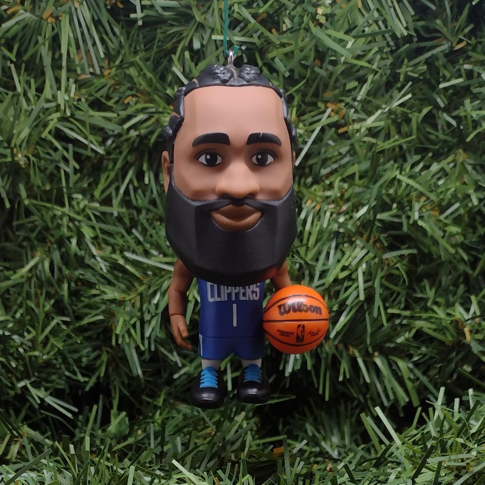 James Harden Los Angeles Clippers Ornament Christmas Decoration Gift NBA Basketball Figure 3 inch