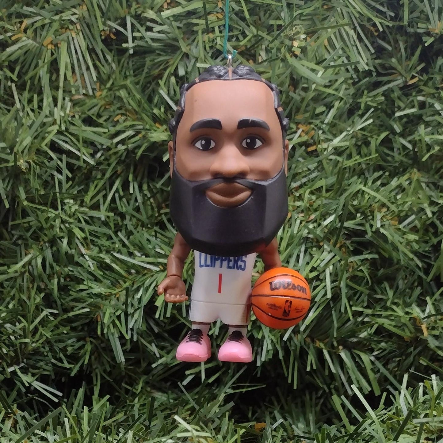 James Harden Los Angeles Clippers Ornament Christmas Decoration Gift NBA Basketball Figure 3 inch