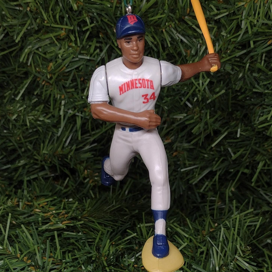MINNESOTA TWINS Christmas Ornaments Rod Carew/Kirby Puckett/Chuck Knoblauch MLB Baseball Gift