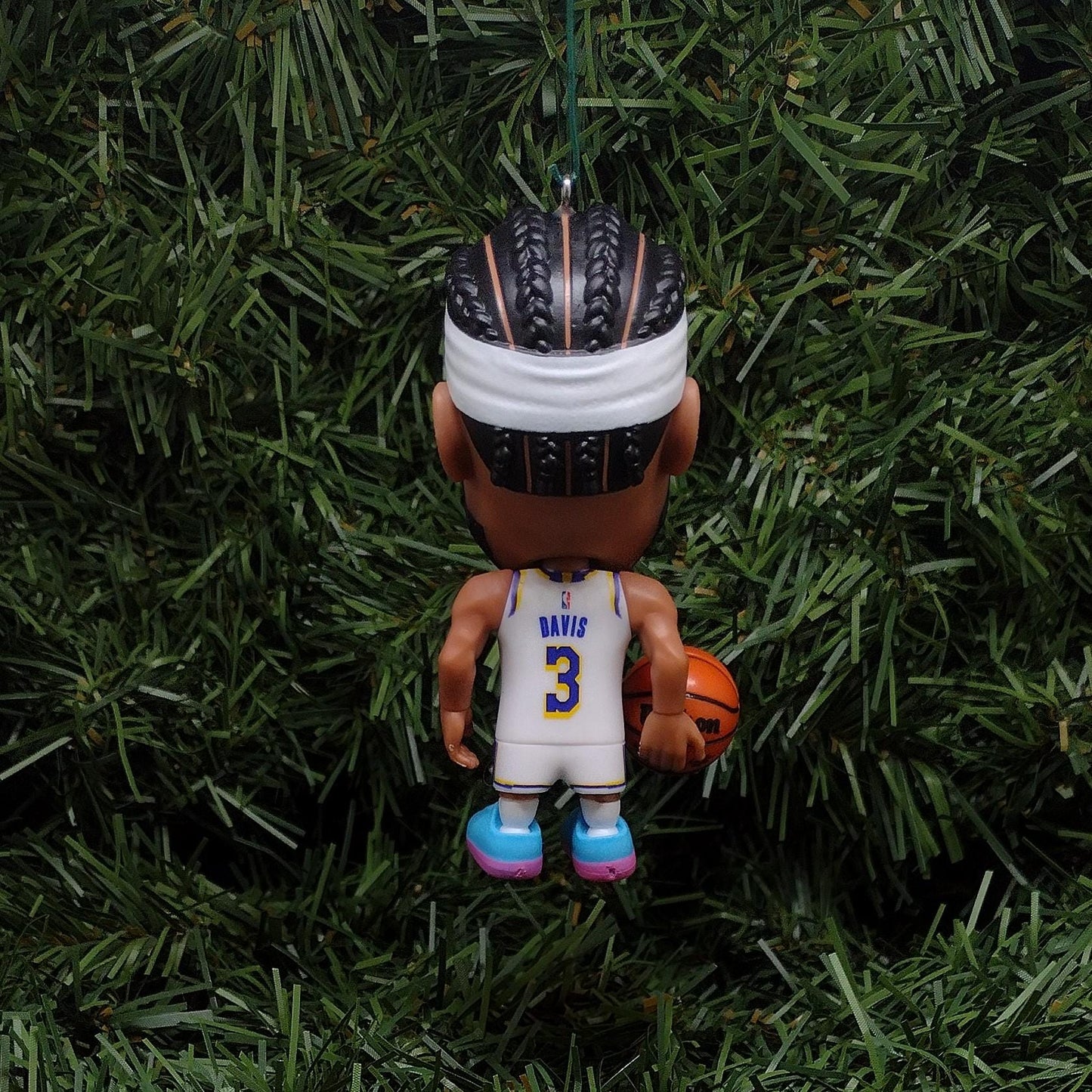 LOS ANGELES LAKERS Ornament Anthony Davis Christmas Decoration Unique Gift Idea Nba Basketball figure 3 inch