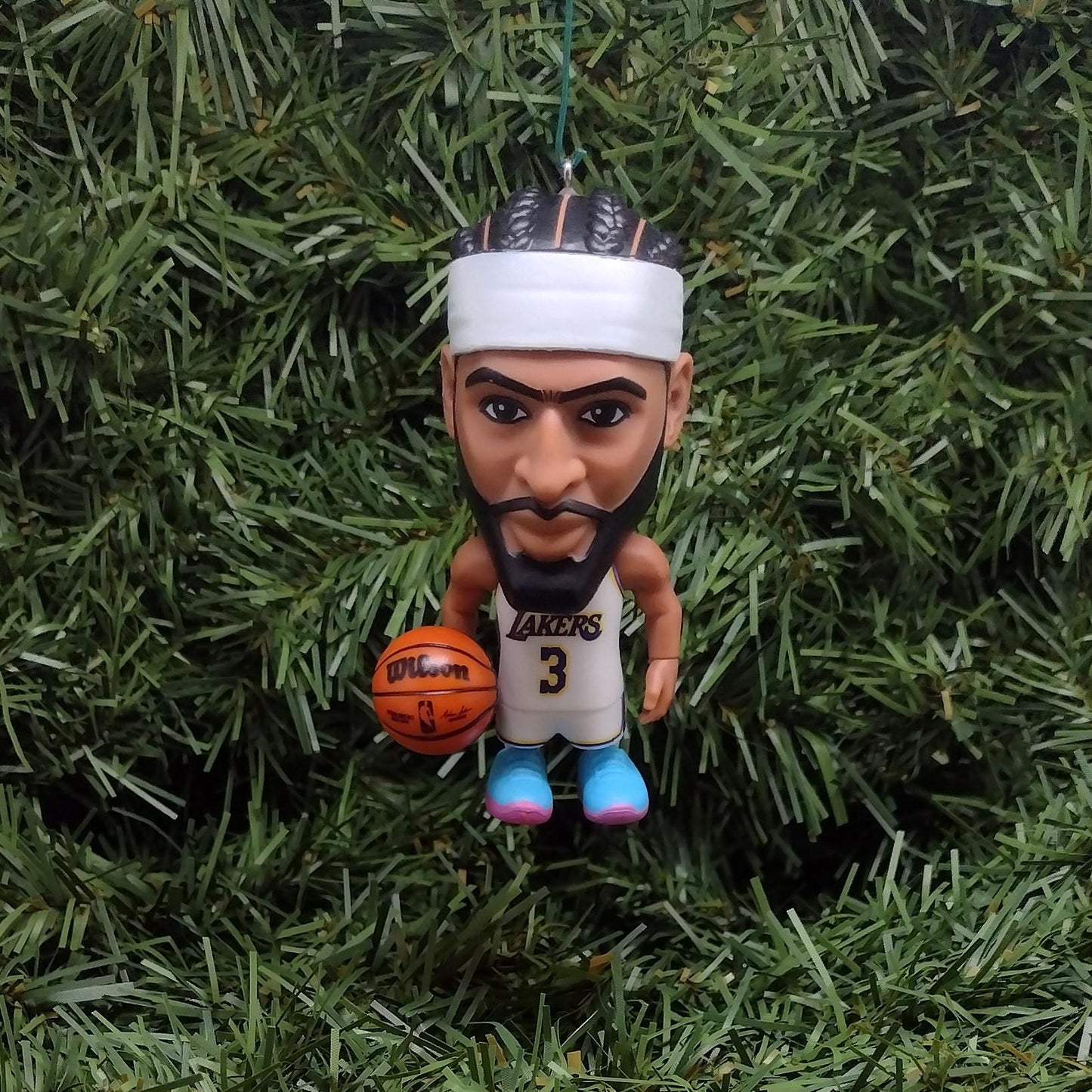 LOS ANGELES LAKERS Ornament Anthony Davis Christmas Decoration Unique Gift Idea Nba Basketball figure 3 inch