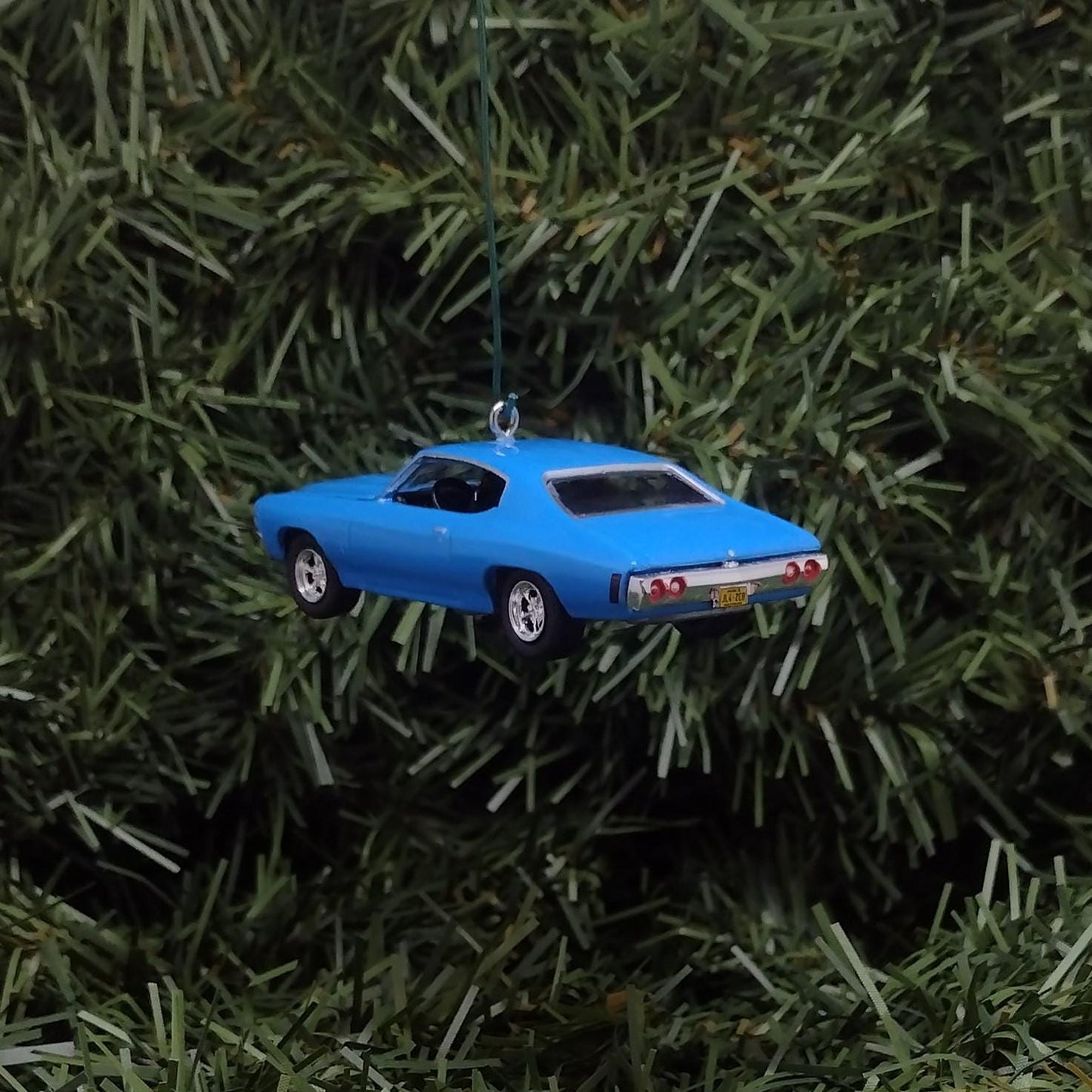 Chevy Chevelle SS 1971 Ornament Christmas Decoration Unique Gift Idea Chevrolet Blue