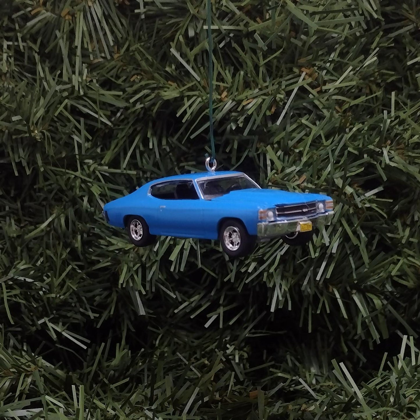 Chevy Chevelle SS 1971 Ornament Christmas Decoration Unique Gift Idea Chevrolet Blue