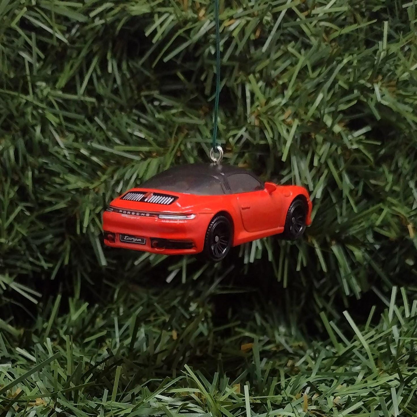 Porsche 911 Targa Ornament Christmas Decoration Unique Gift Idea Red