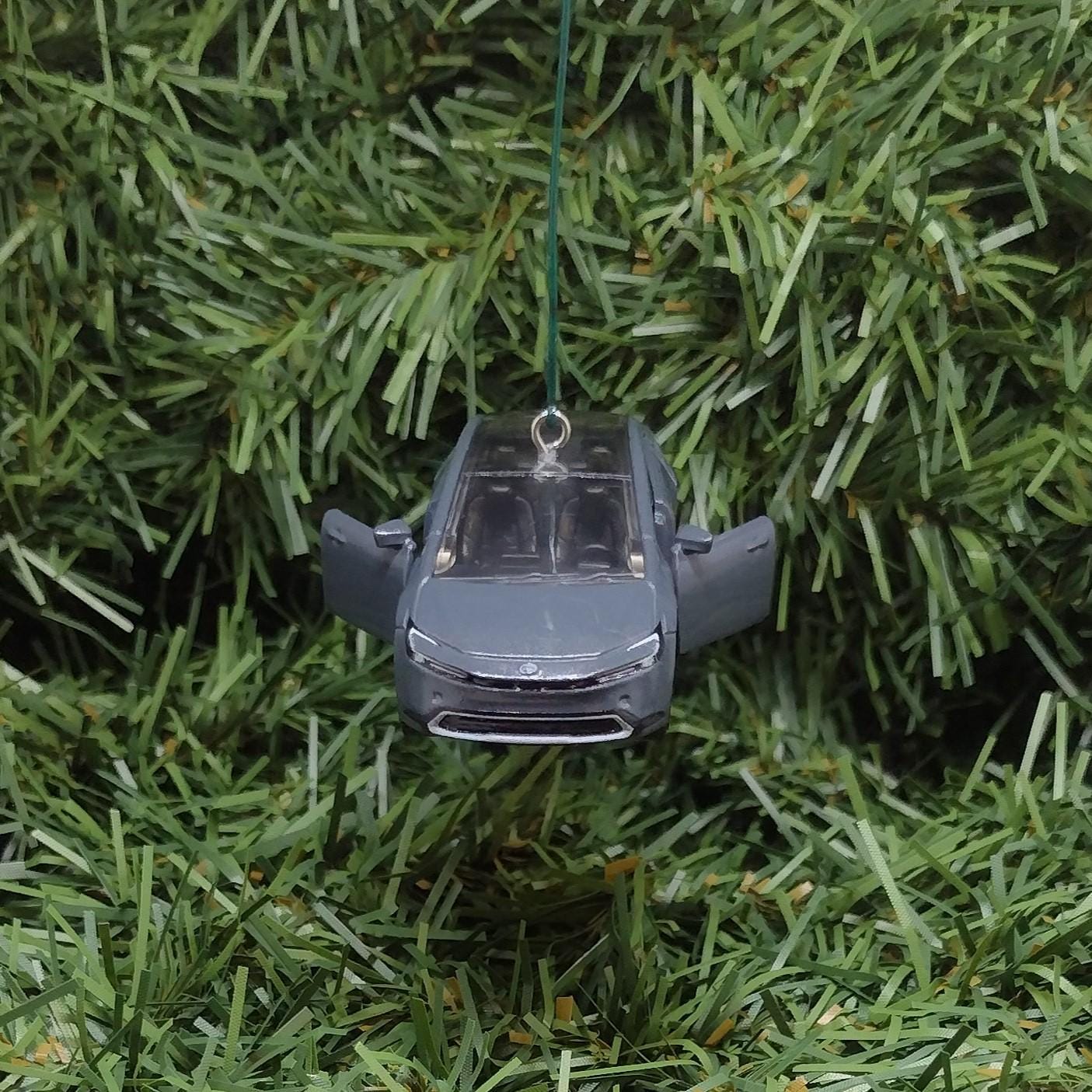 TOYOTA Prius Prime Ornament 2023 Christmas Decoration Unique Gift Idea 2024 2025 Gray Grey