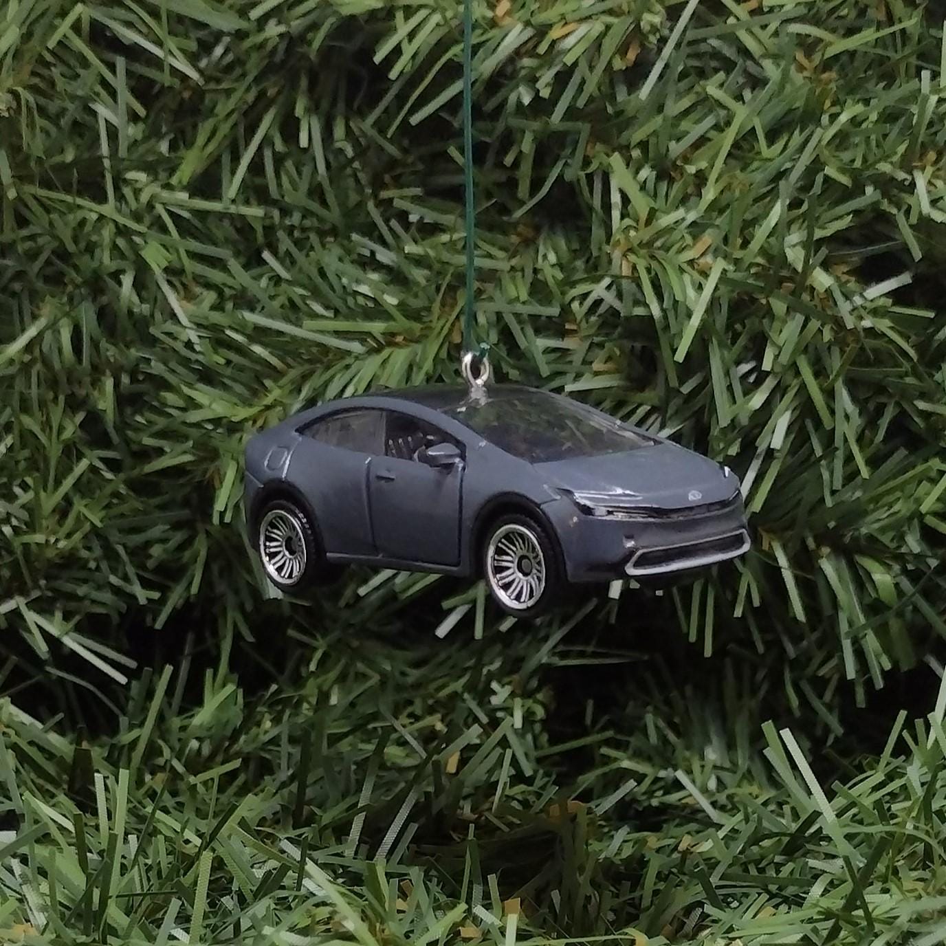 TOYOTA Prius Prime Ornament 2023 Christmas Decoration Unique Gift Idea 2024 2025 Gray Grey