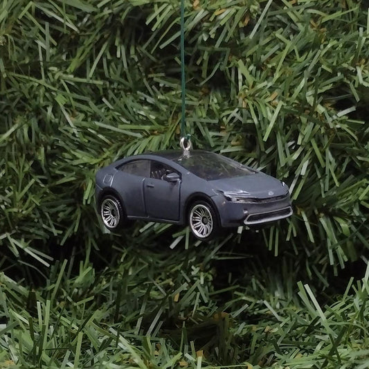 TOYOTA Prius Prime Ornament 2023 Christmas Decoration Unique Gift Idea 2024 2025 Gray Grey