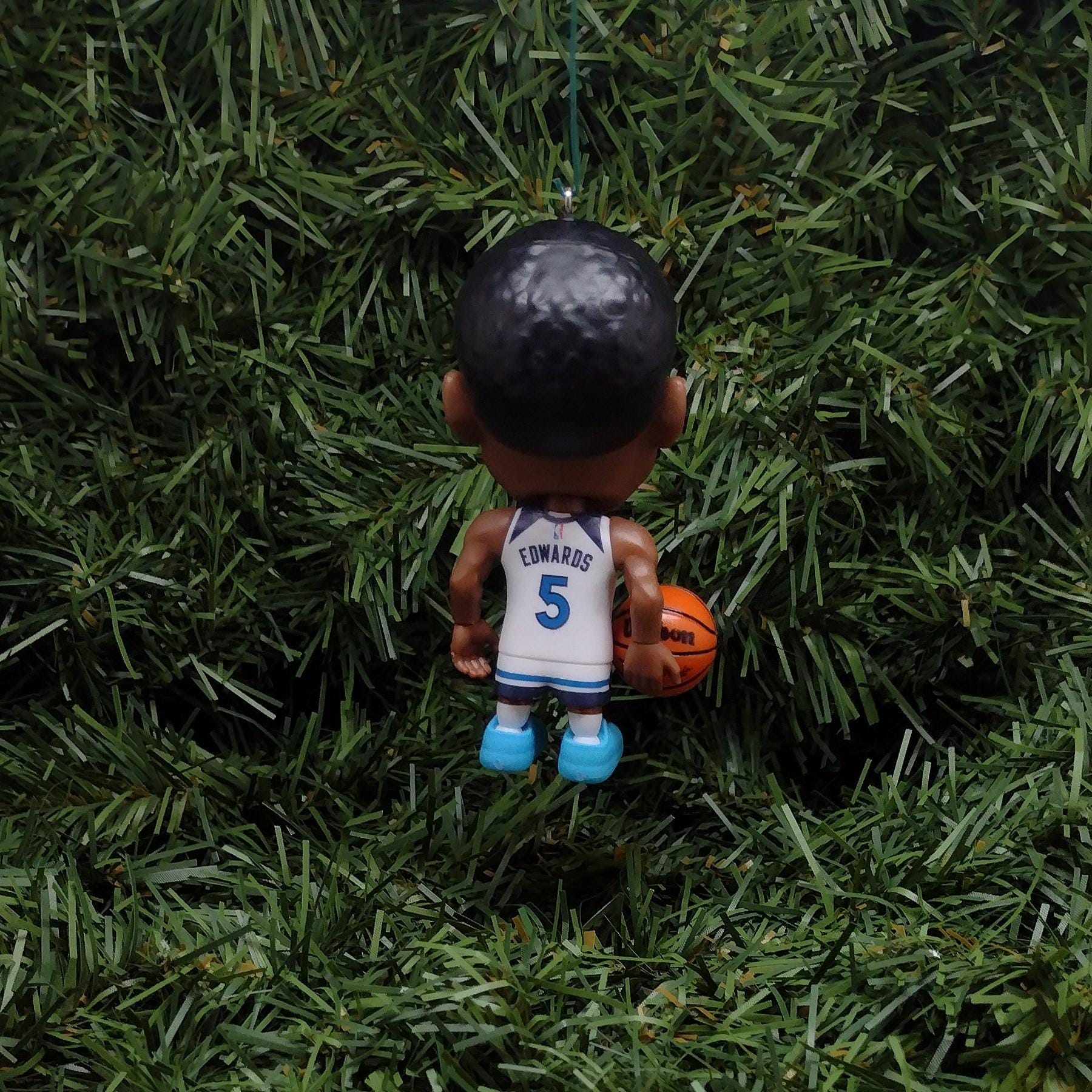 Anthony Edwards Ornament Minnesota Tiberwolves Christmas Decoration Gift Ant Wolves NBA Basketball Figure 3 Inch