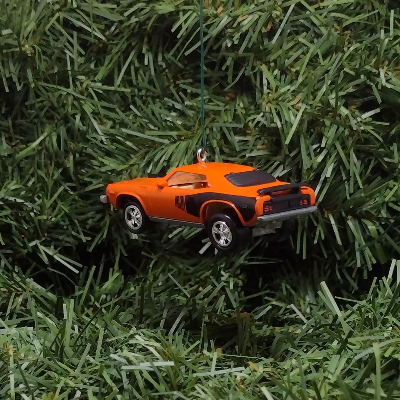 Plymouth Barracuda Ornament 1971 Hemi Cuda Mopar Christmas Decoration Unique Gift Idea Orange