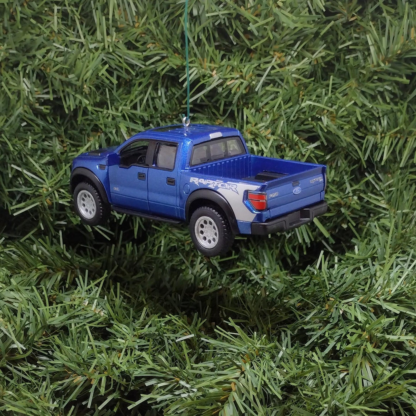 FORD F-150 Raptor Truck Ornament Christmas Decoration Xmas Gift Idea 5 inch 2010-2014 Blue