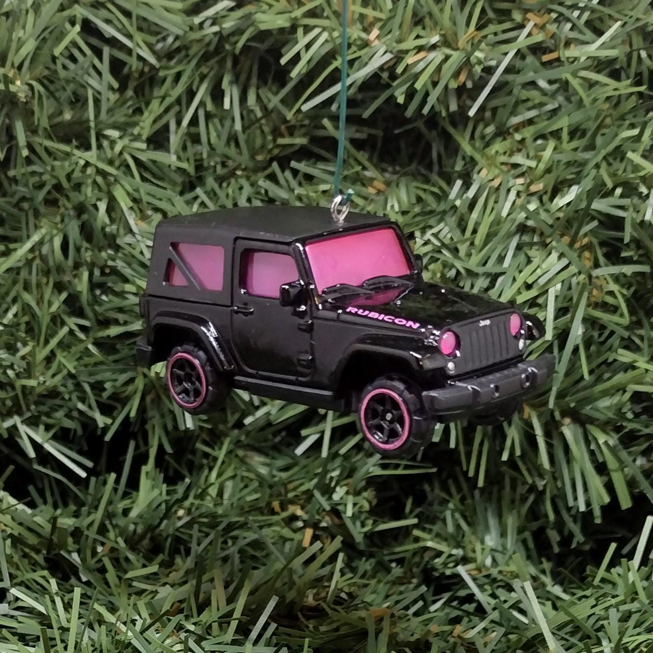 JEEP WRANGLER Ornament Christmas Decoration Unique Xmas Gift Idea Black Pink
