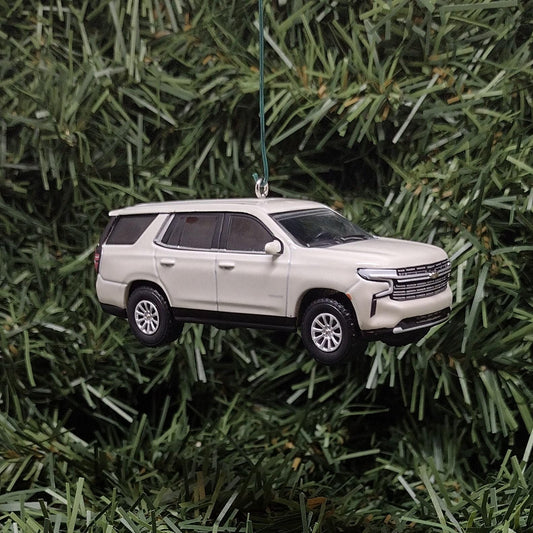 Chevy Tahoe Ornament Christmas Gift 2023 Chevrolet Xmas Decoration Great Detail 2021-2024 Iridescent Pearl