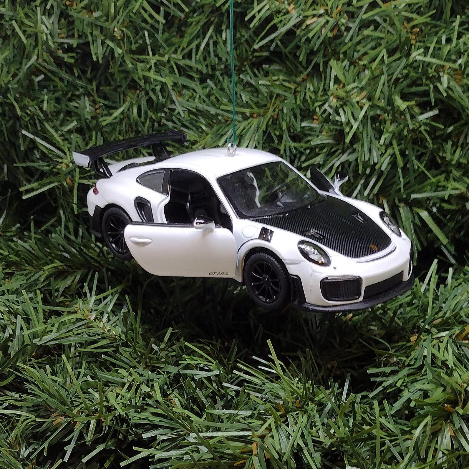 PORSCHE 911 GT2RS Ornament Christmas Tree Decoration Unique Gift Idea gt2 rs White