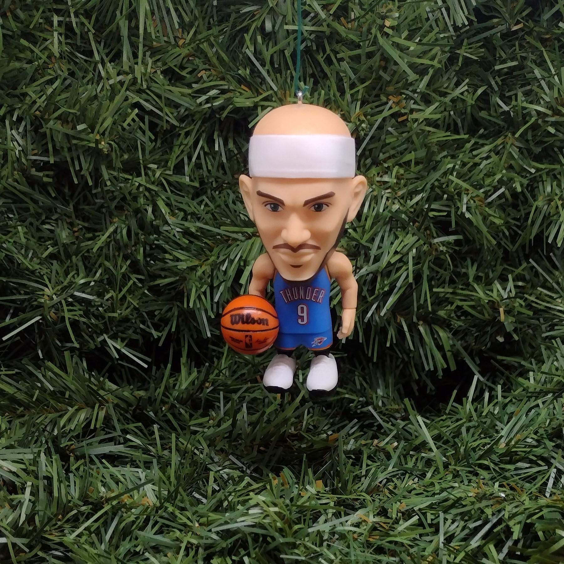 Oklahoma City THUNDER Ornament Alex Caruso Christmas Tree Decoration NBA basketball figure 3 inch