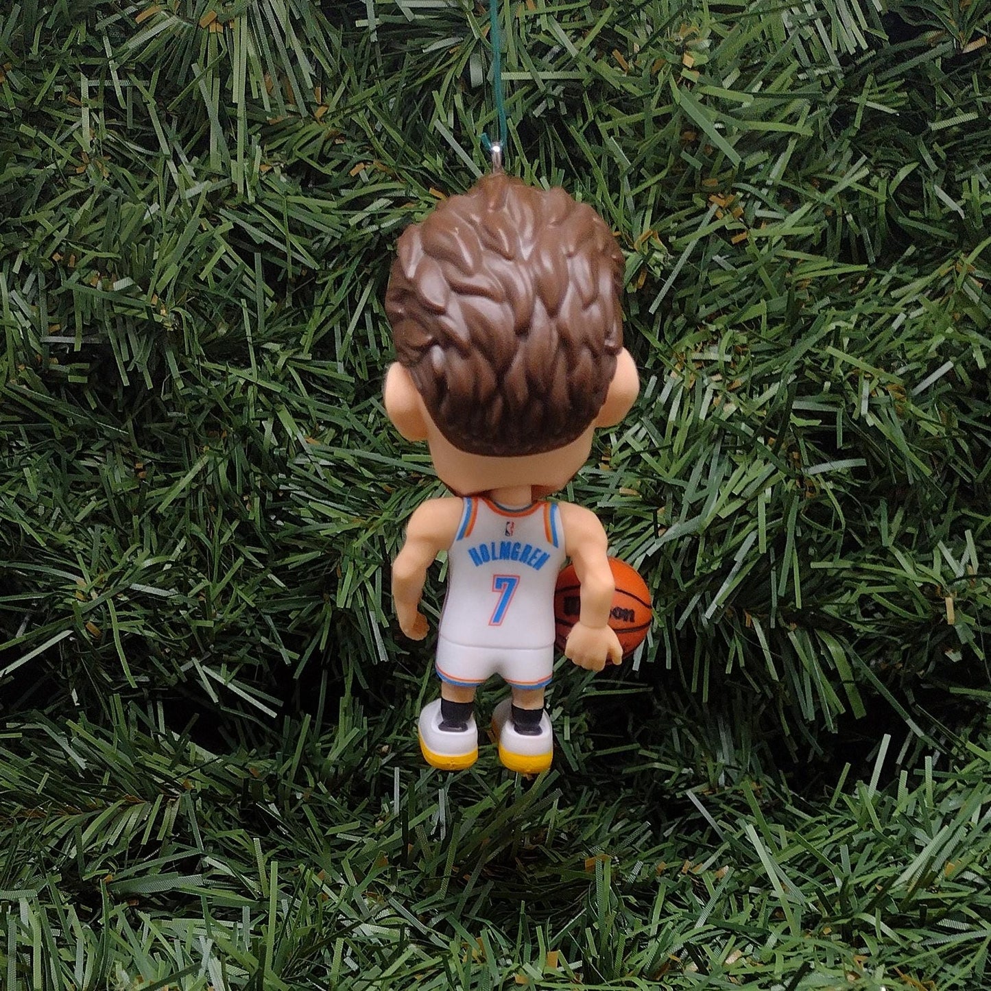 Oklahoma City THUNDER Ornament Chet Holmgren Christmas Tree Decoration NBA basketball figure 3 inch