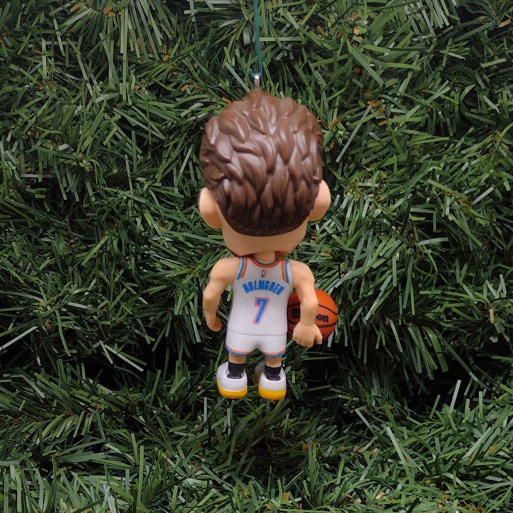 Oklahoma City THUNDER Ornament Chet Holmgren Christmas Tree Decoration NBA basketball figure 3 inch