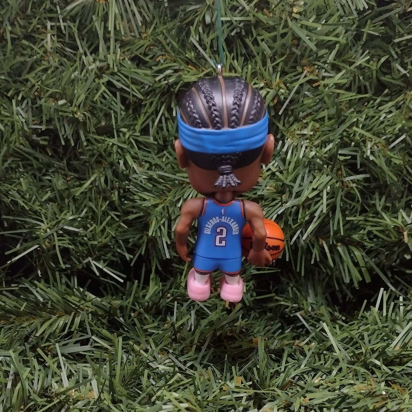 Oklahoma City THUNDER Ornament Shai Gilgeous-Alexander Christmas Tree Decoration NBA basketball figure 3 inch