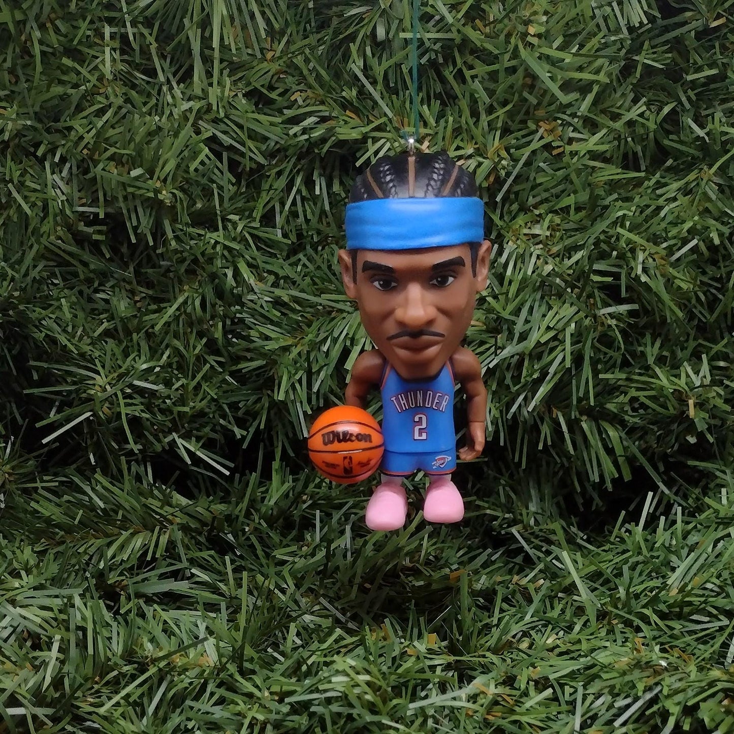 Oklahoma City THUNDER Ornament Shai Gilgeous-Alexander Christmas Tree Decoration NBA basketball figure 3 inch