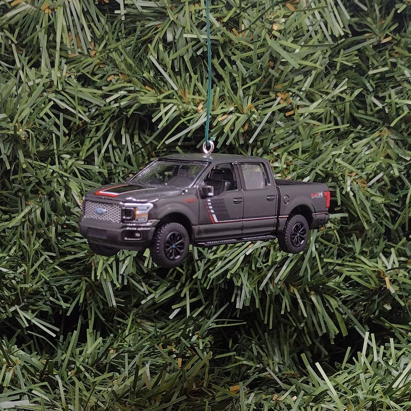 Ford F-150 Ornament 2015-2020 Christmas Gift Idea F150 Truck FX4 Lariat Unique Xmas Decoration Great Detail Gray Grey