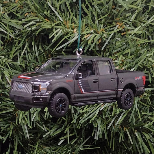 Ford F-150 Ornament 2015-2020 Christmas Gift Idea F150 Truck FX4 Lariat Unique Xmas Decoration Great Detail Gray Grey