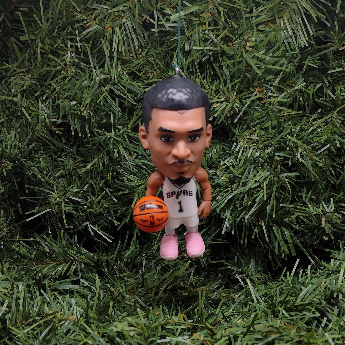 Victor Wembanyama SPURS Ornament Christmas Decoration Unique Gift San Antonio Wemby NBA Basketball Figure 3 Inch