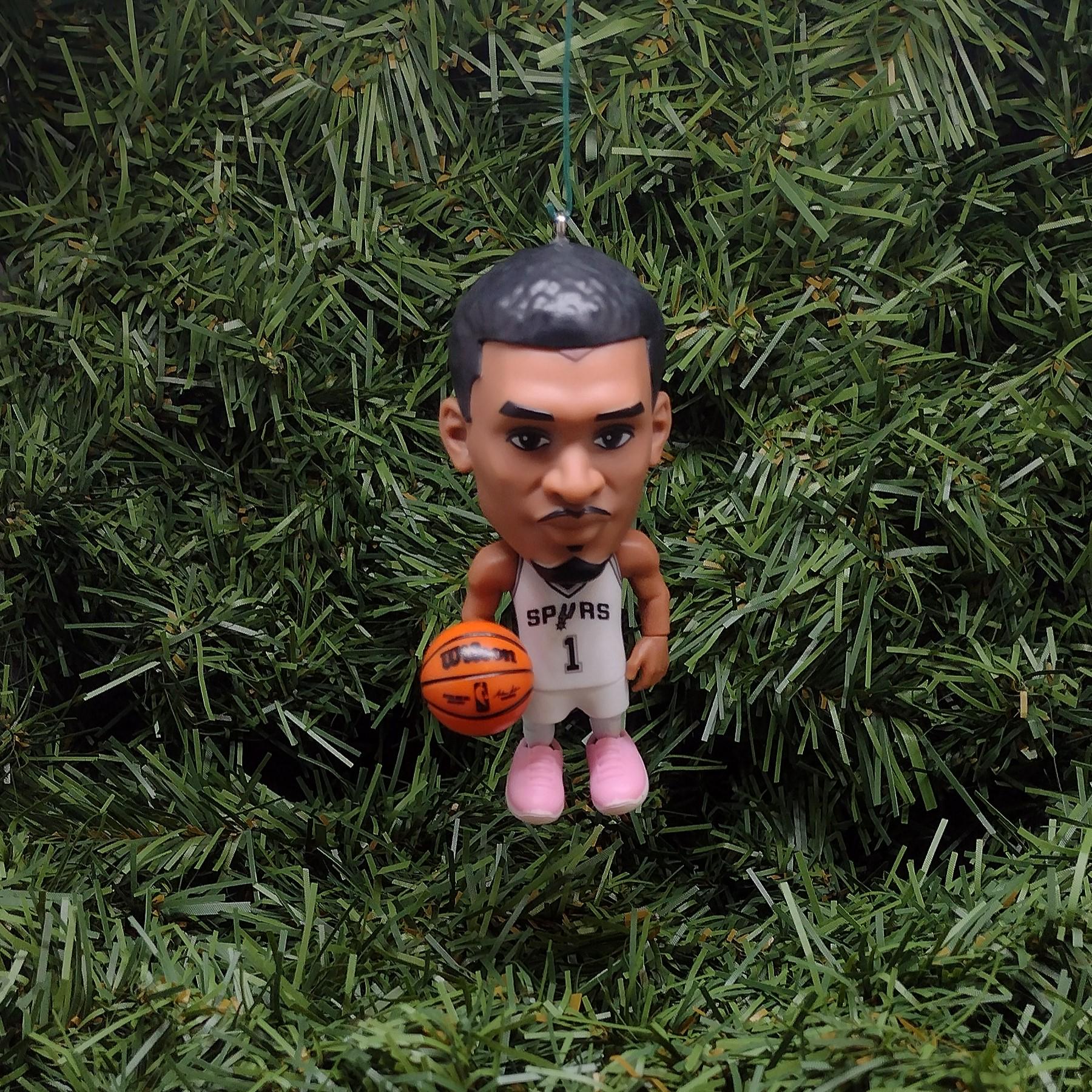 Victor Wembanyama SPURS Ornament Christmas Decoration Unique Gift San Antonio Wemby NBA Basketball Figure 3 Inch