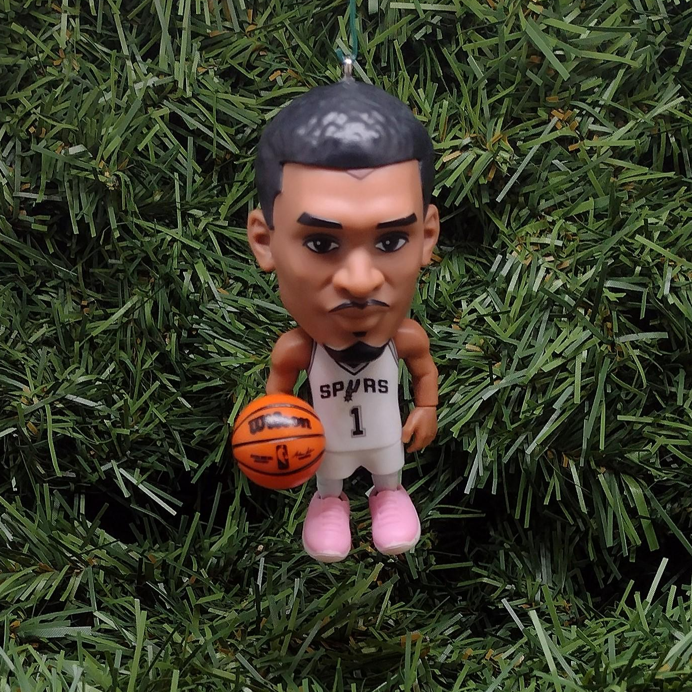 Victor Wembanyama SPURS Ornament Christmas Decoration Unique Gift San Antonio Wemby NBA Basketball Figure 3 Inch