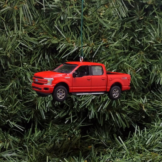 Ford F-150 Ornament 2015-2020 Christmas Gift Idea F150 Truck Lariat Unique Xmas Decoration Great Detail Race Red