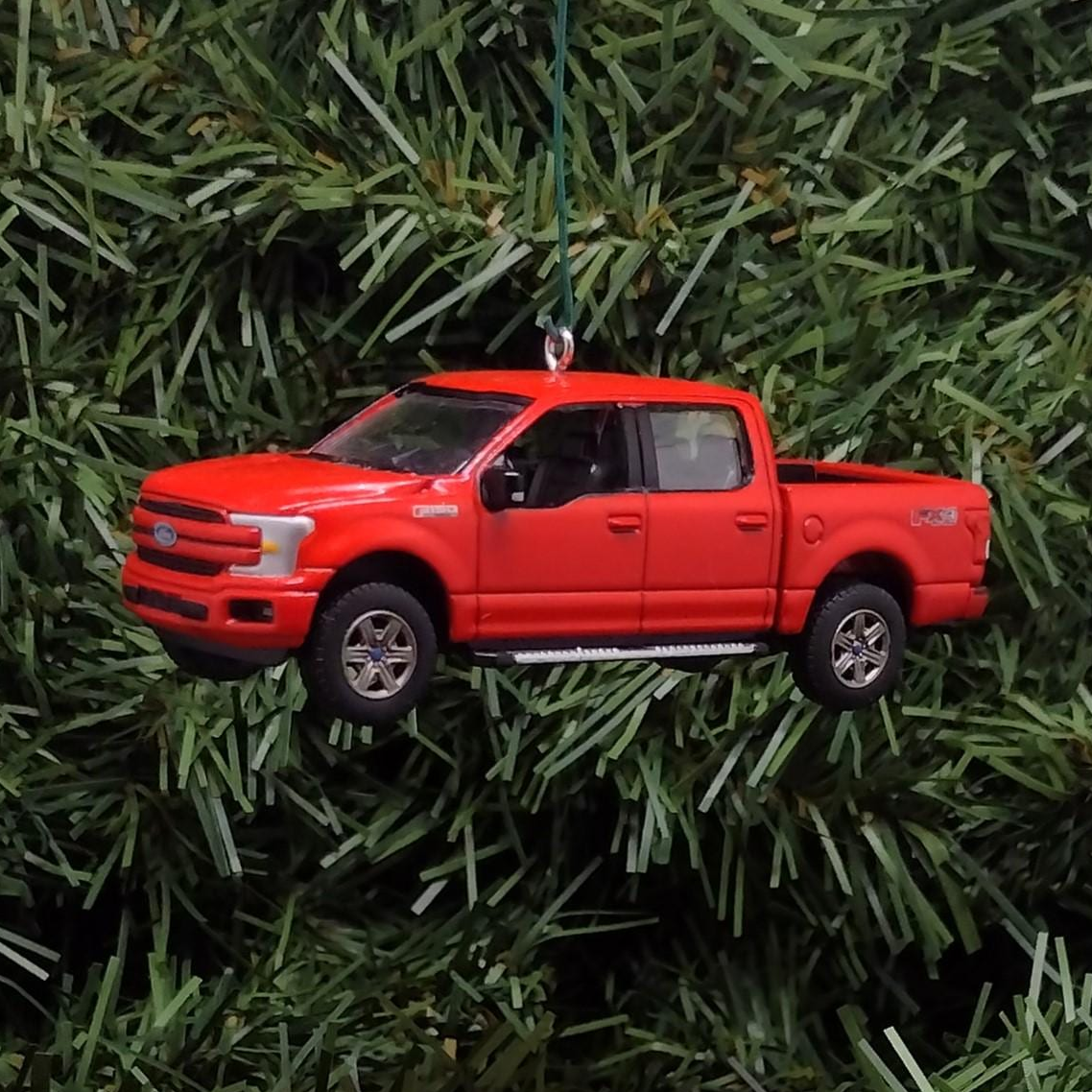 Ford F-150 Ornament 2015-2020 Christmas Gift Idea F150 Truck Lariat Unique Xmas Decoration Great Detail Race Red