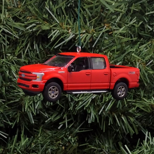 Ford F-150 Ornament 2015-2020 Christmas Gift Idea F150 Truck Lariat Unique Xmas Decoration Great Detail Race Red