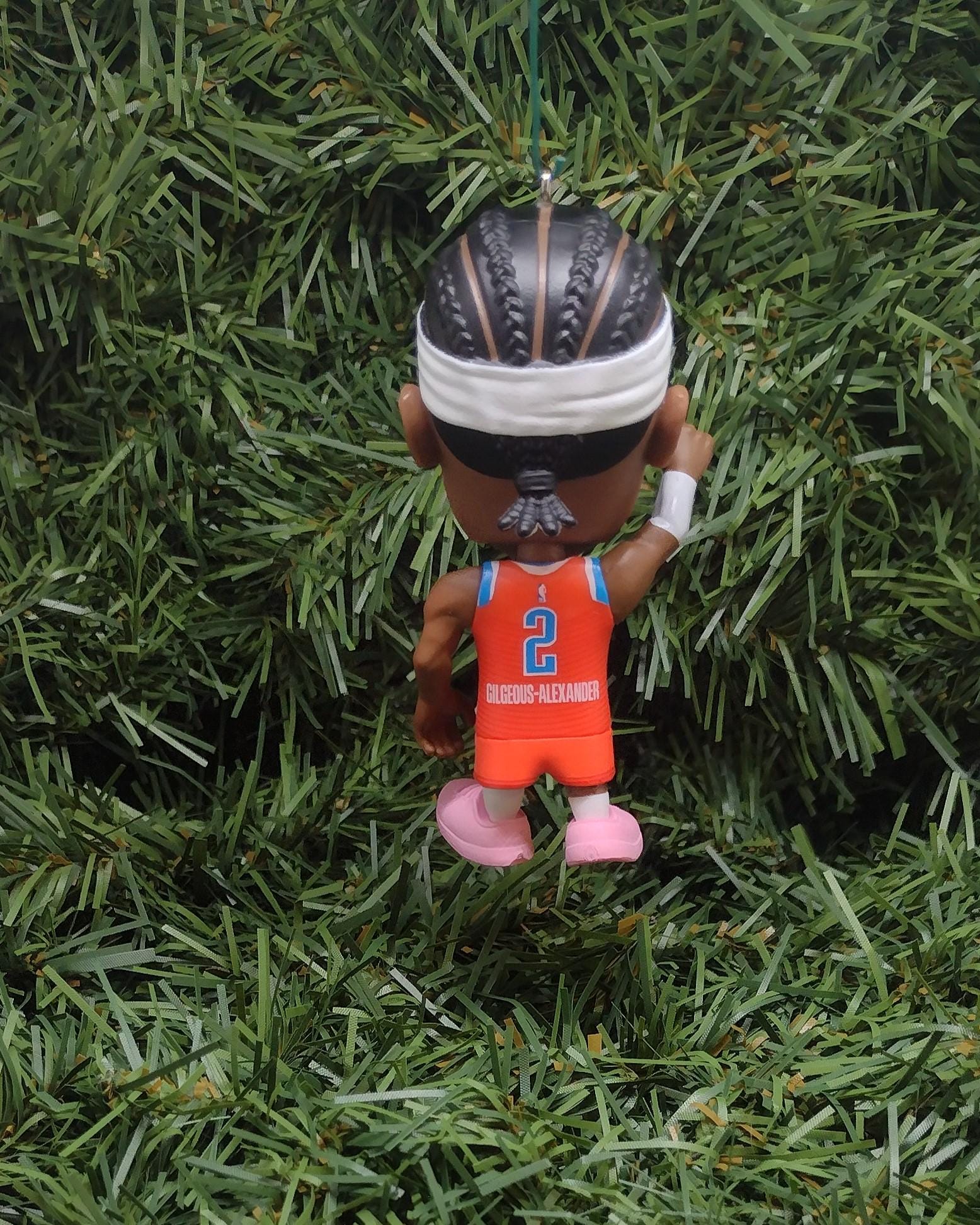 Oklahoma City THUNDER Ornament Shai Gilgeous-Alexander Christmas Tree Decoration NBA basketball figure 3 inch