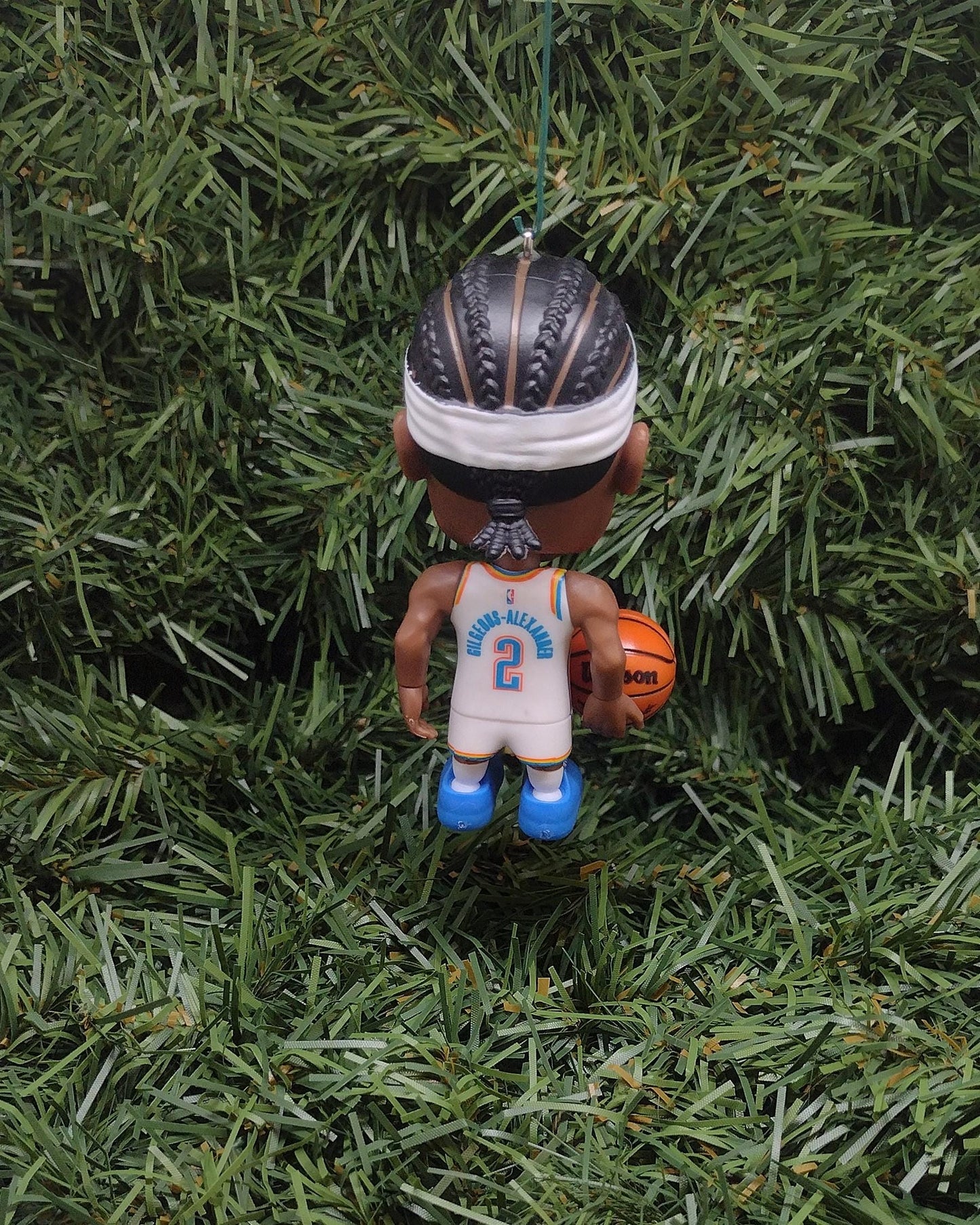 Oklahoma City THUNDER Ornament Shai Gilgeous-Alexander Christmas Tree Decoration NBA basketball figure 3 inch