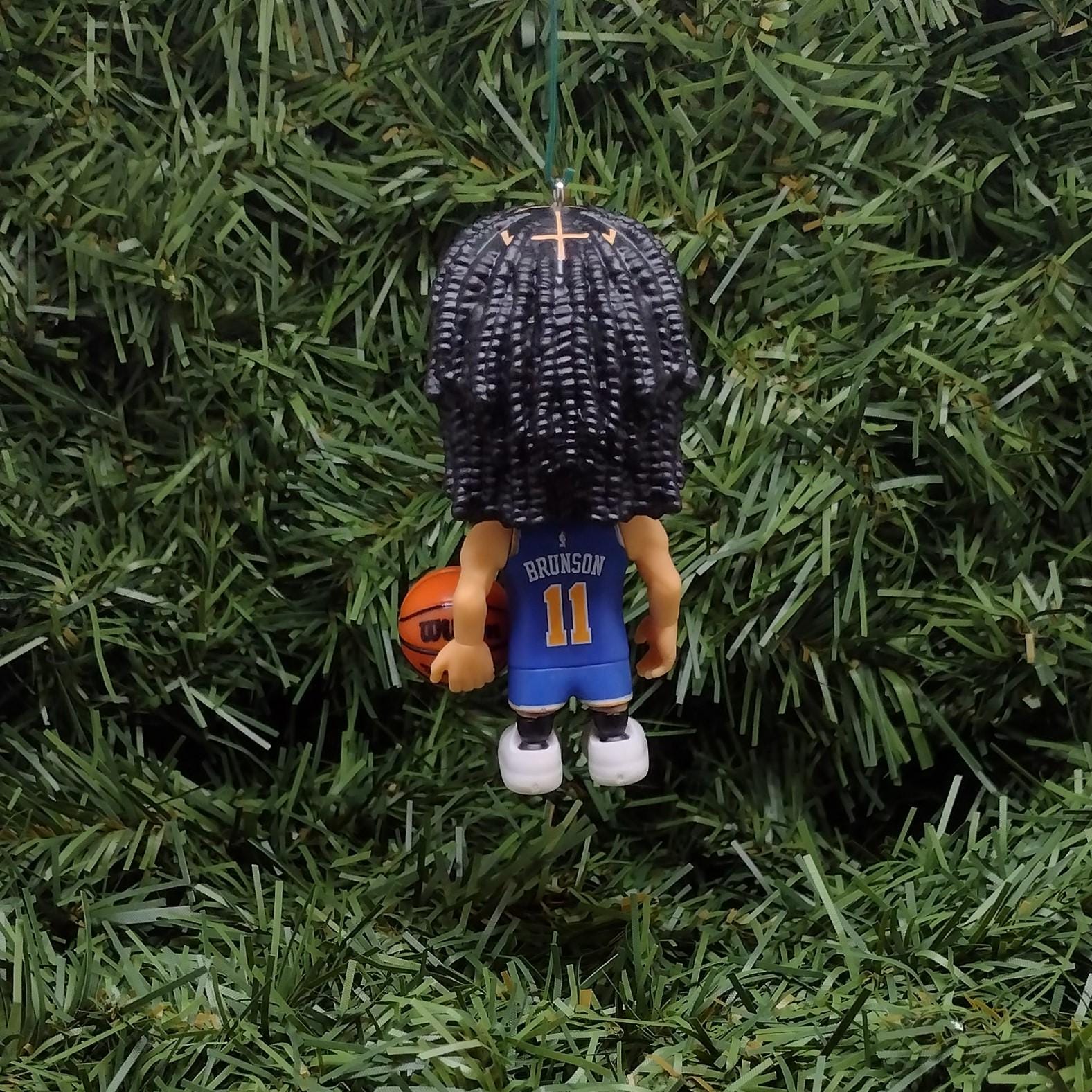 Jalen Brunson New York Knicks Ornament Christmas Decoration Gift NBA Basketball Figure 3 Inch