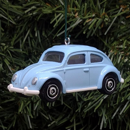 VW Beetle Christmas Ornament 1962 Classic Volkswagen Powder Blue Unique Gift Idea Licensed