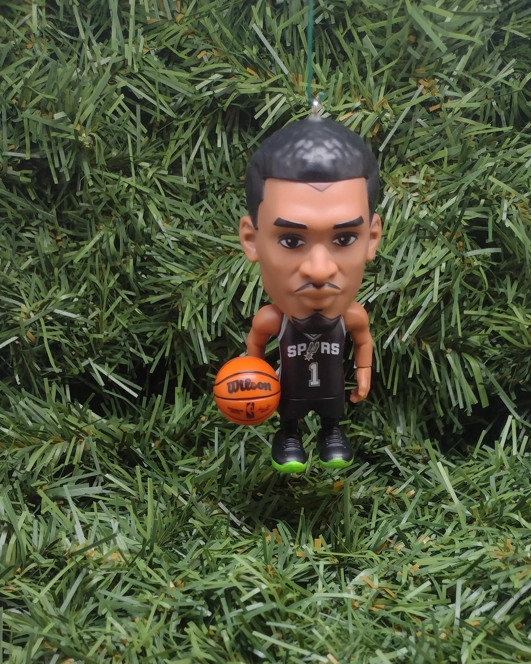Victor Wembanyama SPURS Ornament Christmas Decoration Unique Gift San Antonio Wemby NBA Basketball Figure 3 Inch