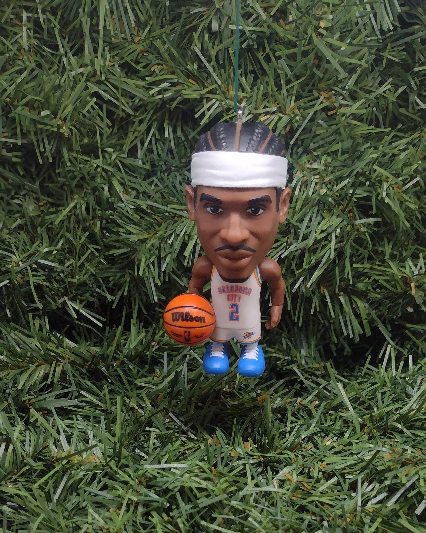 Oklahoma City THUNDER Ornament Shai Gilgeous-Alexander Christmas Tree Decoration NBA basketball figure 3 inch