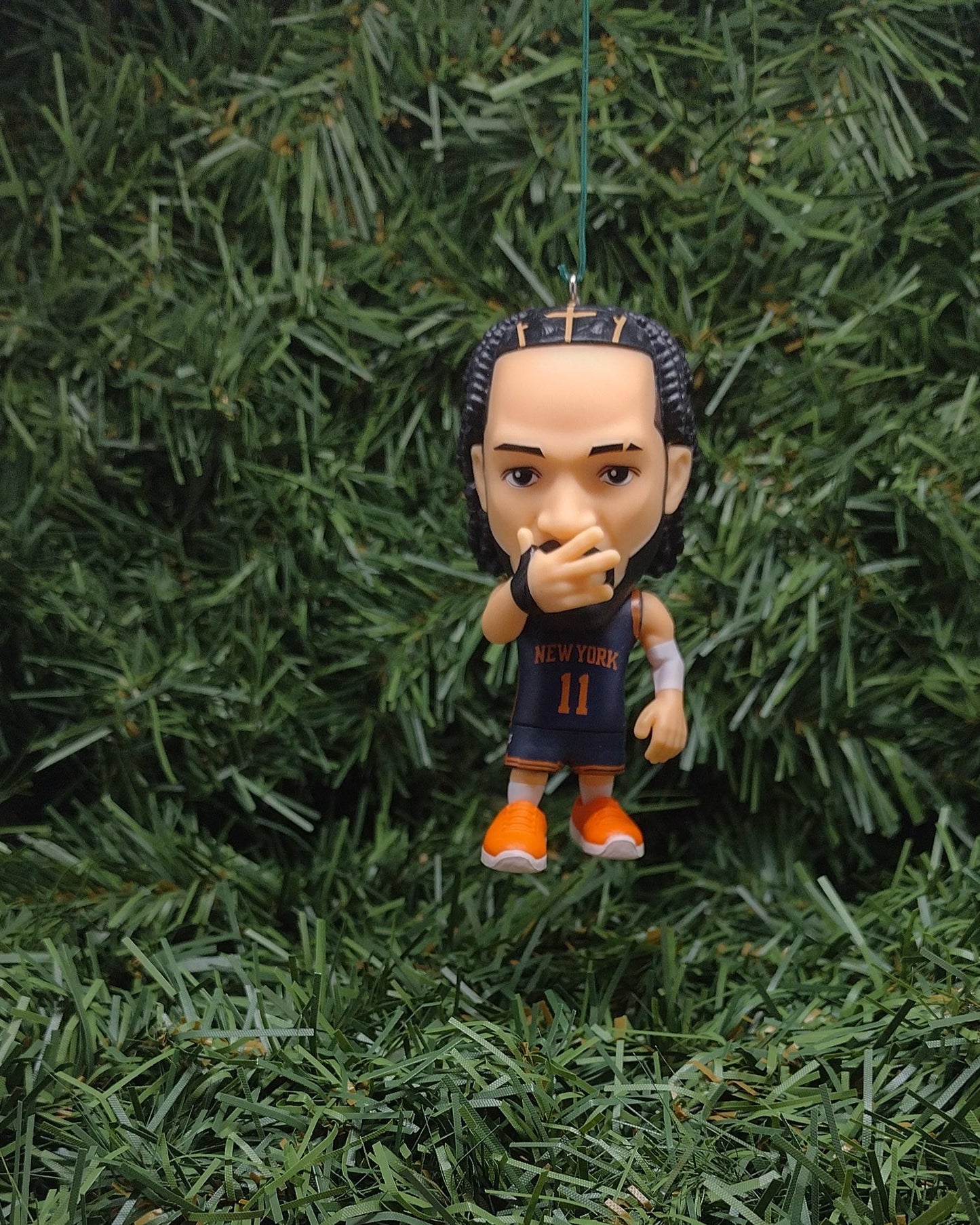 Jalen Brunson New York Knicks Ornament Christmas Decoration Gift NBA Basketball Figure 3 Inch