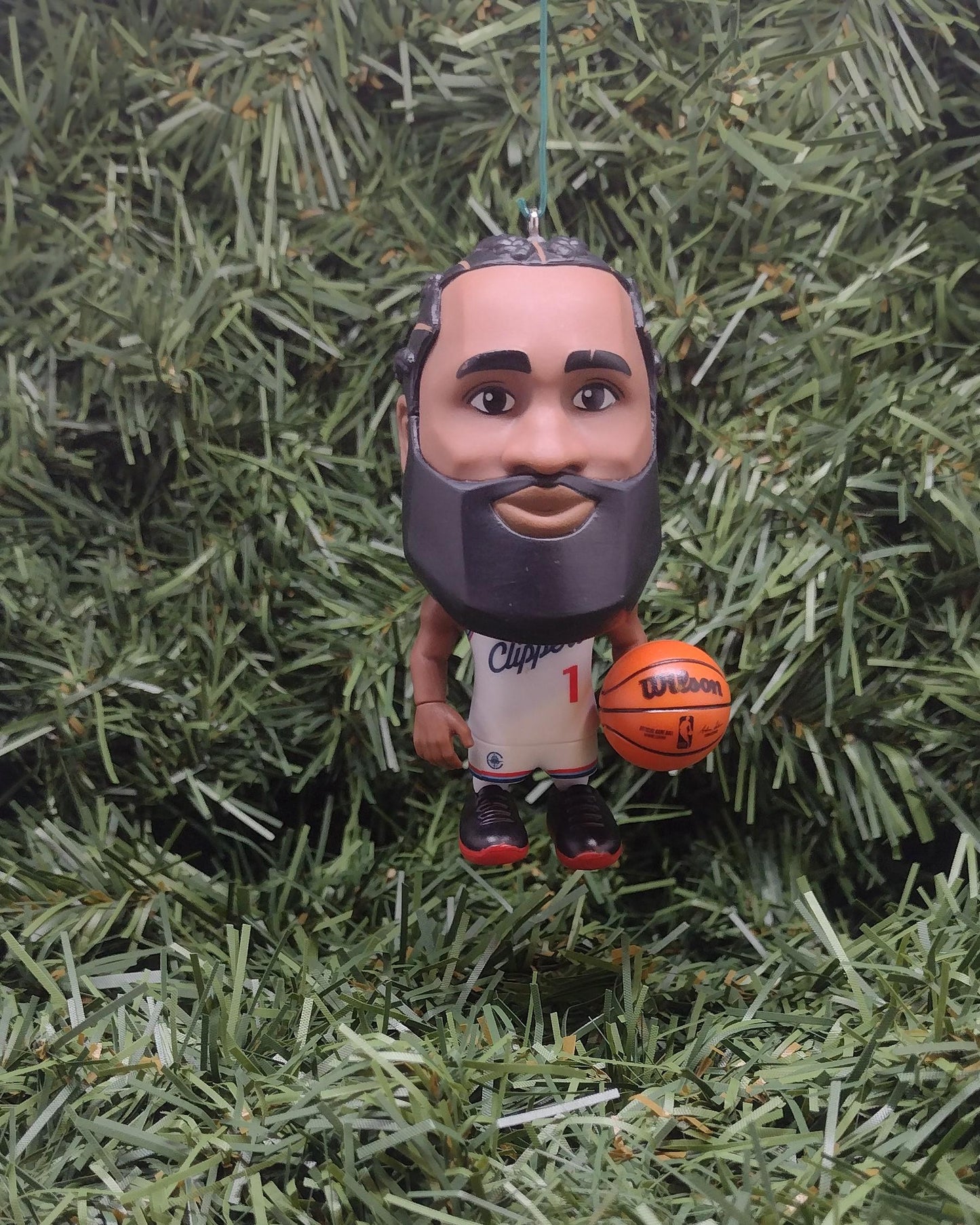James Harden Los Angeles Clippers Ornament Christmas Decoration Gift NBA Basketball Figure 3 inch