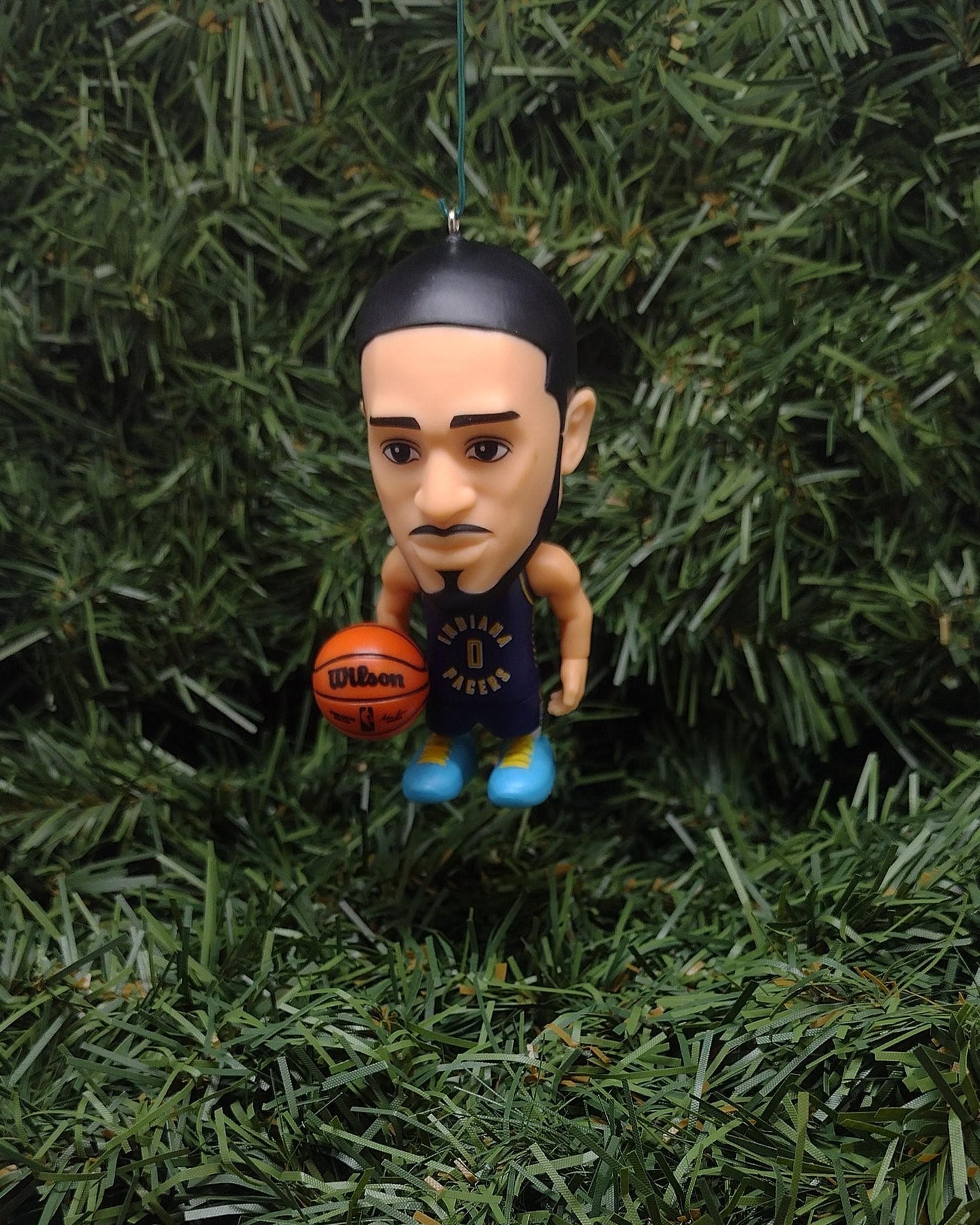 INDIANA PACERS Ornament Tyreese Haliburton Christmas Decoration NBA basketball figure 3 inch
