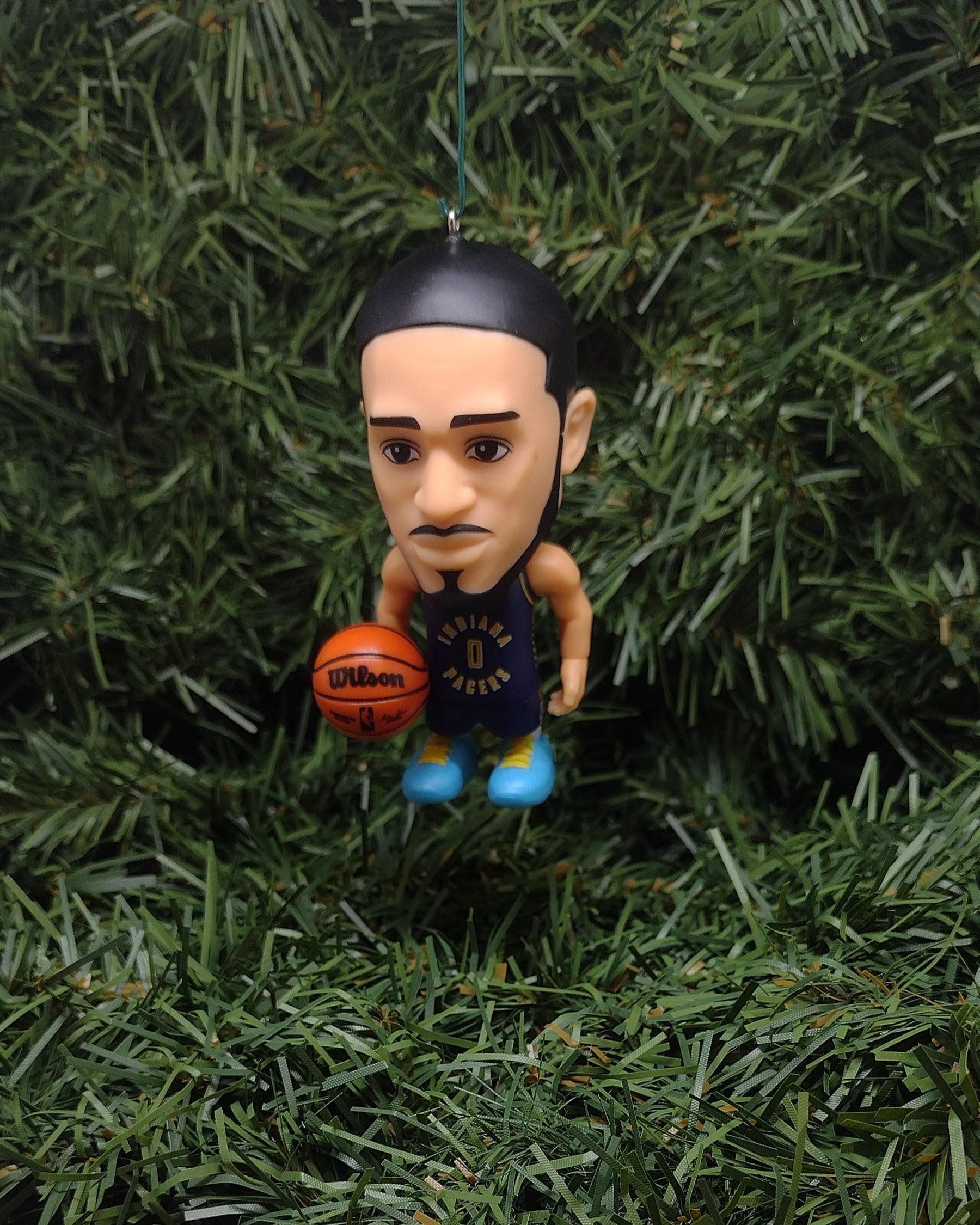 INDIANA PACERS Ornament Tyreese Haliburton Christmas Decoration NBA basketball figure 3 inch