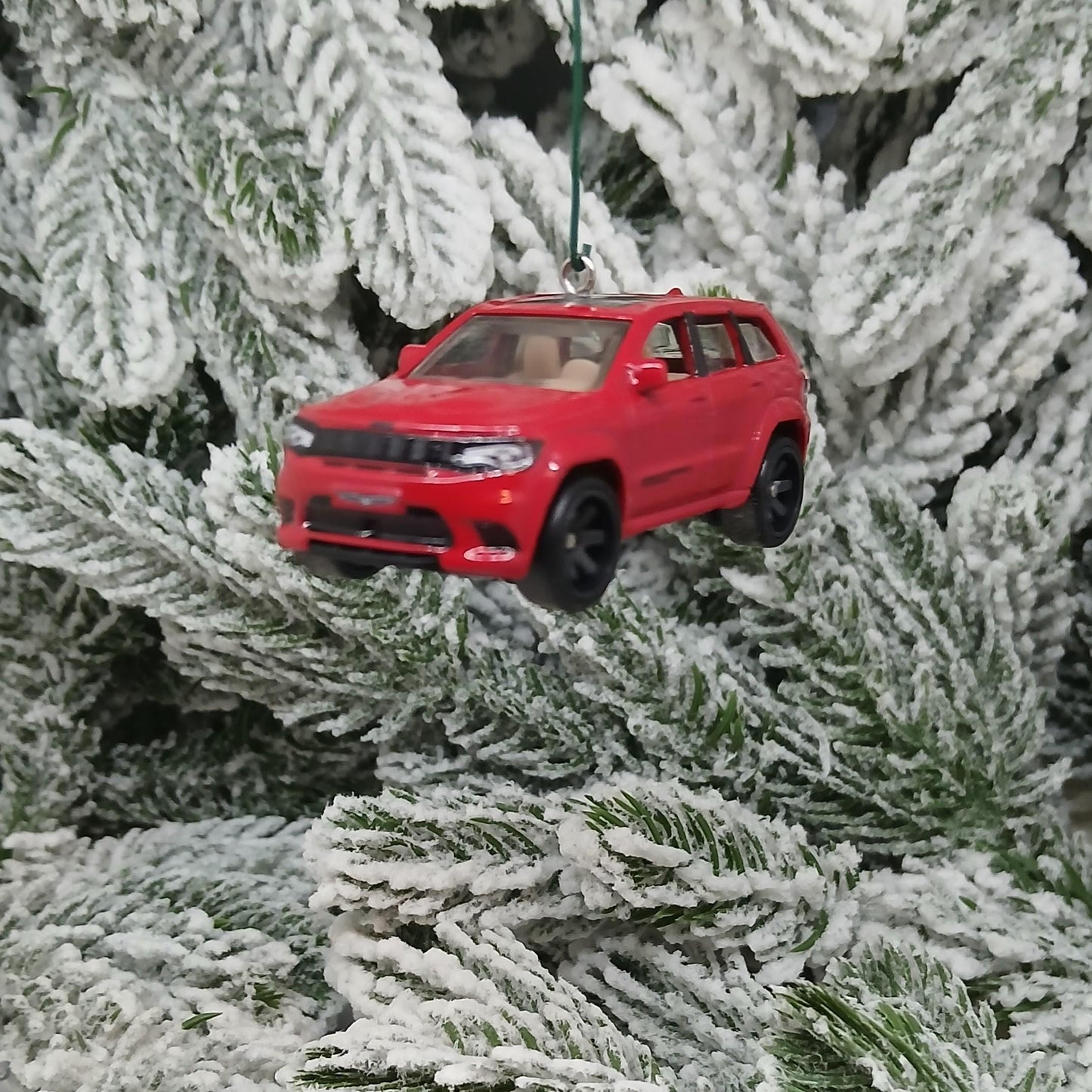 JEEP Grand Cherokee Ornament Christmas Gift 2019 Trackhawk unique Xmas Tree Decoration 4x4 SUV Red