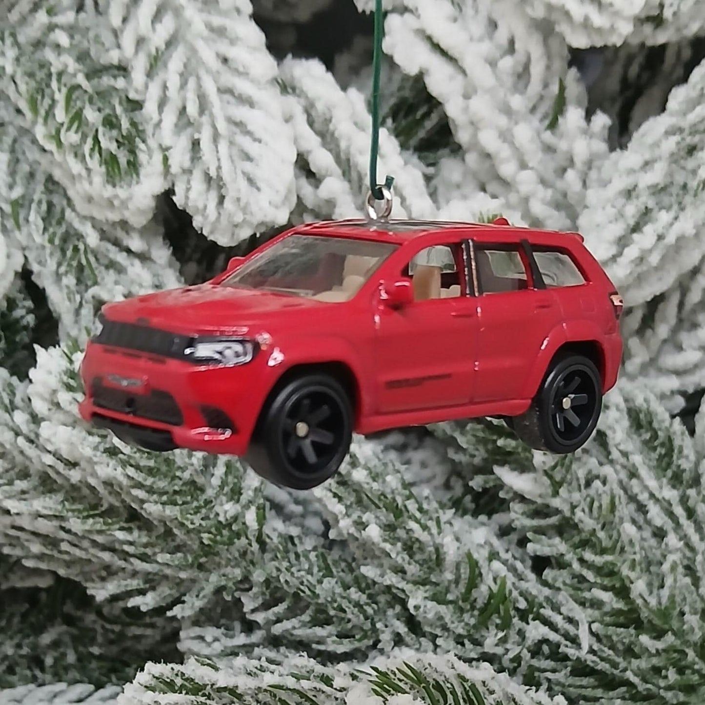 JEEP Grand Cherokee Ornament Christmas Gift 2019 Trackhawk unique Xmas Tree Decoration 4x4 SUV Red
