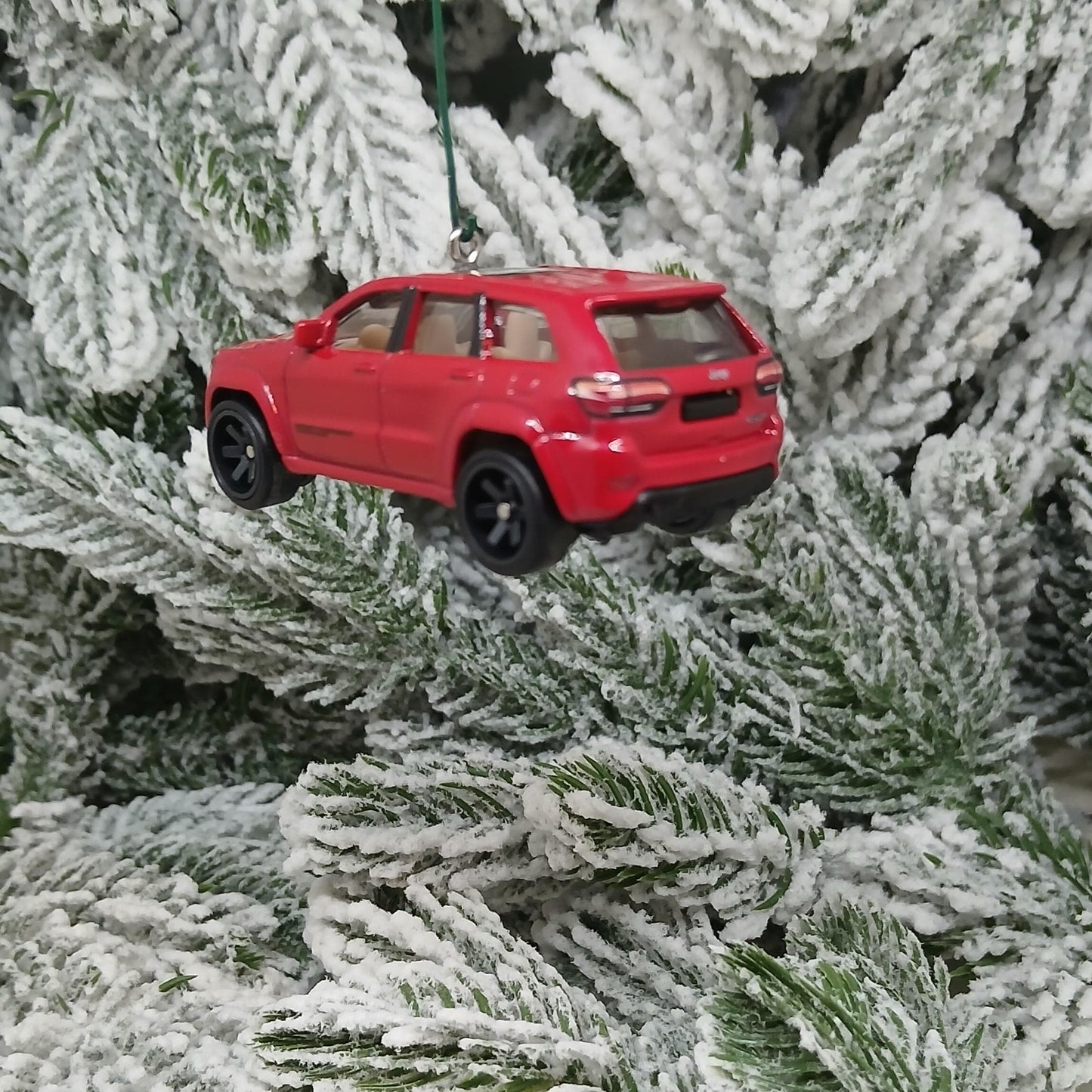 JEEP Grand Cherokee Ornament Christmas Gift 2019 Trackhawk unique Xmas Tree Decoration 4x4 SUV Red